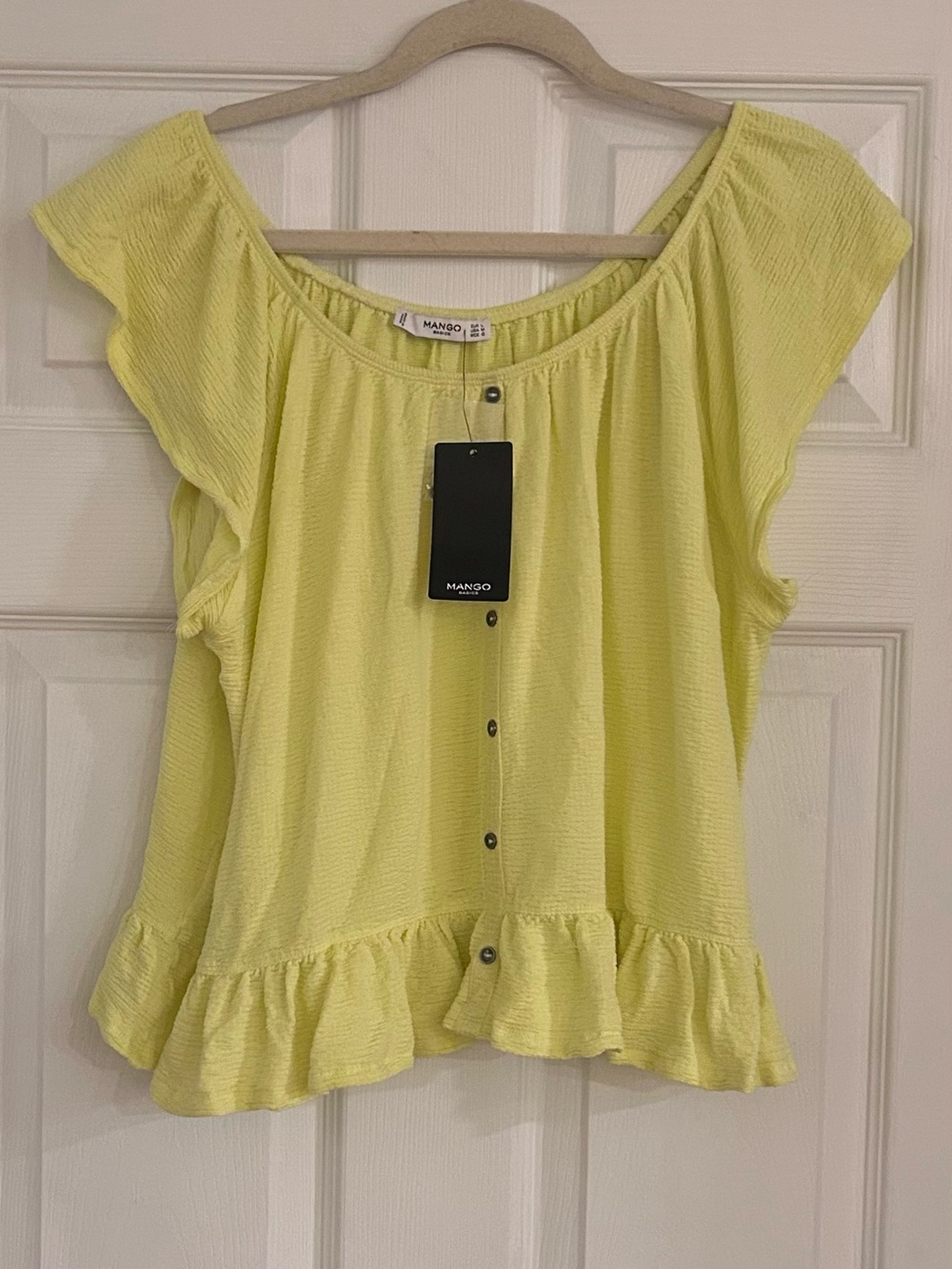 Mango Tank Top Size Medium Yellow NEW With Tags - Picture 1 of 8